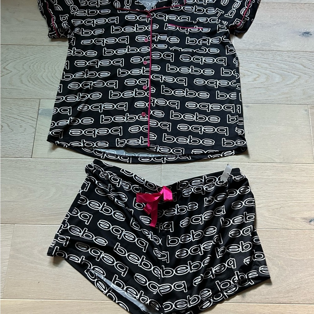 NWT Bebe Logo Print Loungewear - Picture 2 of 6